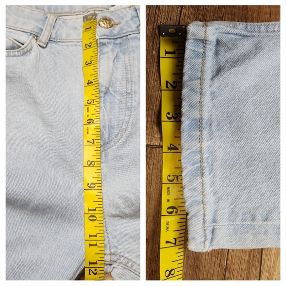 Zara high-rise straight leg denim light wash jeans Full-length women's EU 40 / 8 - Picture 13 of 16